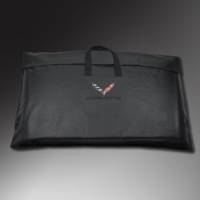 GM Accessories - GM Accessories 23148691 - Removable Roof Panel Storage Bag in Black with Crossed Flags Logo [C7 Corvette] - Image 1