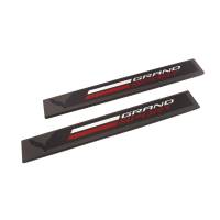 GM Accessories - GM Accessories 23279545 - Front Door Sill Plates with Crossed Flags and Grand Sport Logos [C7 Corvette] - Image 2