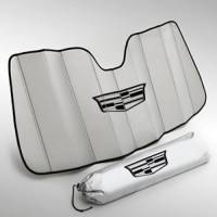 GM Accessories - GM Accessories 23433488 - Front Sunshade Package in Silver with Black Cadillac Logo [2018-20 Escalade] - Image 1