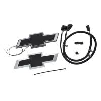 GM Accessories - GM Accessories 84518367 - Front Illuminated and Rear Non-Illuminated Bowtie Emblems in Black [2015-19 Silverado 2500HD] - Image 2