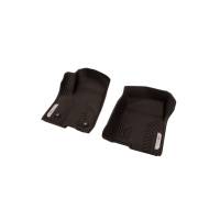 GM Accessories - GM Accessories 84858280 - First-Row Premium All-Weather Floor Liners In Jet Black With At4 Logo (For Models With Center Console) - Image 3
