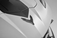 GM Accessories - GM Accessories 86563245 - C8 Corvette Front Crossed Flags Emblem in Carbon Flash Metallic - Image 2