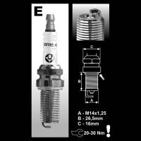 Brisk Spark Plugs - Brisk Racing ER12S Silver Racing Spark Plug - 14mm - Image 2