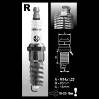 Brisk Spark Plugs - Brisk Racing RR12YS Silver Racing Spark Plug - 14mm - Image 2