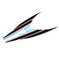 GM Accessories - GM Accessories 84290343 - C8 Corvette Fender Hash Marks in Carbon Flash Metallic with Edge Red Accents - Image 2