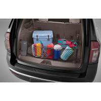 GM Accessories - GM Accessories 84444362 - Vertical Cargo Net with Storage Bag featuring Bowtie Logo [2021+ Suburban/Tahoe] - Image 1