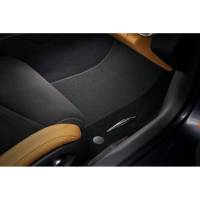 GM Accessories - GM Accessories 85103783 - C8 Corvette First-Row Premium Carpeted Floor Mats in Jet Black with Jet Black Stitching - Image 2
