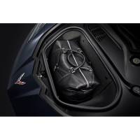 GM Accessories - GM Accessories 87850652 - Premium Leather Travel Bag in Jet Black with C8 Corvette Crossed Flags Logo - Image 9
