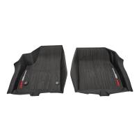 GM Accessories - GM Accessories 84369001 - First-Row Premium All-Weather Floor Liners In Jet Black With GMC Logo (For Models With Center Console) - Image 2
