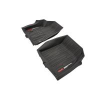 GM Accessories - GM Accessories 84369001 - First-Row Premium All-Weather Floor Liners In Jet Black With GMC Logo (For Models With Center Console) - Image 3