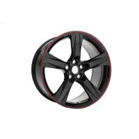 GM Accessories - GM Accessories 23333848 - 20x9.5-Inch Aluminum 5-Spoke Rear Wheel in Gloss Black with Red Stripe [2021+ Camaro] - Image 3