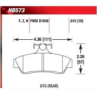 Hawk Performance - Hawk Performance HB573F.615 - HPS Performance Ceramic Brake Pad - Image 2