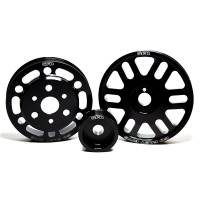 Go Fast Bits - Go Fast Bits 2016 - Pulley Kit lightweight non-underdrive pulley kit (crank, alternator and water pump pulleys) [Subaru] - Image 1