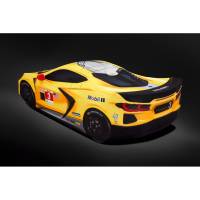 GM Accessories - GM Accessories 85152654 - Corvette C8 Z06 Premium Indoor Car Cover in Yellow with Fully Rendered Corvette C8.R (for models with High Wing Spoiler) - Image 3