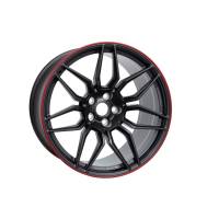 GM Accessories - GM Accessories 86506453 - Corvette C8 Z06 21x13-Inch Forged Aluminum Spider-Design Rear Wheel in Satin Graphite with Red Stripe - Image 3