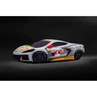 GM Accessories - GM Accessories 85112475 - Corvette C8 Z06 Premium Indoor Car Cover in Gray with Fully Rendered Corvette C8.R - Image 1