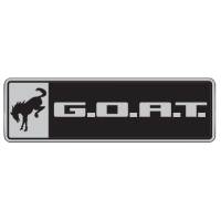 Ford Performance - Ford Performance M-1447-GOAT - Bronco/Bronco Sport G.O.A.T. Badge - Black/Chrome - Image 1