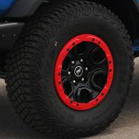 Ford Performance - Ford Performance M-1021K-BLR - 2021 Bronco Bead Lock Trim Ring Kit - Red - Image 2