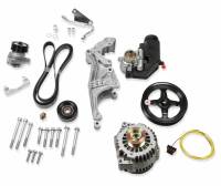 Holley - Holley 20-156 - Comp Lo Acc Drv Bkt Kit, Ls, W/O A/C-Natural - Image 3