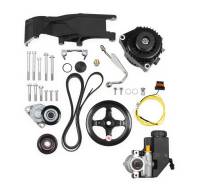 Holley - Holley 20-156Bk - Comp Lo Acc Drv Bkt Kit, Ls, W/O A/C-Black - Image 2