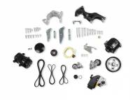 Holley - Holley 20-162Bk - Comp Lo Pass A/C Bkt Kit, Ls, W/Sd7-Black - Image 2