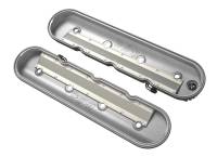 Holley - Holley 241-131 - Vintage Series Finned Ls Valve Covers, Standard Height - Polished - Image 5