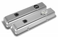 Holley - Holley 241-137 - Valve Covers - Muscle Series - Finned - Sbc - Polished - Image 1