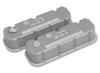 Holley - Holley 241-150 - Tall M/T Valve Covers For Big Block Chevy Engines - Natural Cast Finish - Image 1