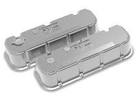 Holley - Holley 241-151 - Tall M/T Valve Covers For Big Block Chevy Engines - Polished Finish - Image 1