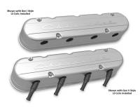 Holley - Holley 241-175 - 2-Piece "Chevrolet" Script Valve Cover - Gen Iii/Iv Ls - Natural - Image 2