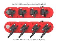 Holley - Holley 241-179 - 2-Piece "Chevrolet" Script Valve Cover - Gen Iii/Iv Ls - Gloss Red Machined - Image 4