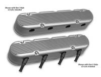 Holley - Holley 241-180 - 2-Piece Finned Valve Cover - Gen Iii/Iv Ls - Natural - Image 2