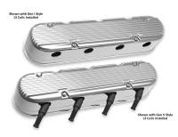 Holley - Holley 241-181 - 2-Piece Finned Valve Cover - Gen Iii/Iv Ls - Polished - Image 2