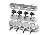 Holley - Holley 241-181 - 2-Piece Finned Valve Cover - Gen Iii/Iv Ls - Polished - Image 3