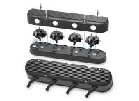 Holley - Holley 241-182 - 2-Piece Finned Valve Cover - Gen Iii/Iv Ls - Satin Black Machined - Image 3