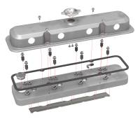 Holley - Holley 241-190 - 2-Piece Pontiac Style Valve Cover - Gen Iii/Iv Ls - Natural - Image 4