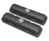 Holley - Holley 241-192 - 2-Piece Pontiac Style Valve Cover - Gen Iii/Iv Ls - Satin Black - Image 1