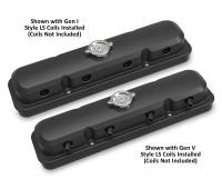 Holley - Holley 241-192 - 2-Piece Pontiac Style Valve Cover - Gen Iii/Iv Ls - Satin Black - Image 3