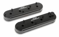 Holley - Holley 241-294 - Gm Track Series Valve Covers - Small Block Chevrolet Gen Iii/Iv - Ls - Satin Black - Image 1