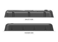 Holley - Holley 241-302 - Vintage Series Finned Valve Covers - Bbc - Satin Black Machined - Image 4