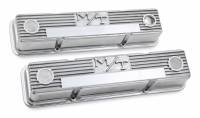 Holley - Holley 241-82 - M/T Valve Covers - Vintage Style - Finned - Sbc - Polished - Image 1