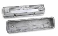 Holley - Holley 241-82 - M/T Valve Covers - Vintage Style - Finned - Sbc - Polished - Image 2