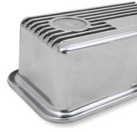 Holley - Holley 241-82 - M/T Valve Covers - Vintage Style - Finned - Sbc - Polished - Image 4