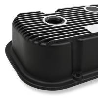 Holley - Holley 241-85 - M/T Valve Covers - Vintage Style - Finned - Bbc - Satin Black - Image 5