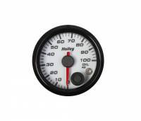 Holley - Holley 26-601W - 2-1/16 Analog Style Oil Pressure Gauge-White - Image 1