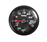 Holley - Holley 26-606 - 2-1/16 Analog Style Boost/Vacuum Gauge-Black - Image 1