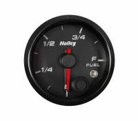 Holley - Holley 26-614 - 2-1/16 Analog Style Fuel Level Gauge-Black - Image 1