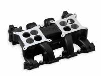 Holley - Holley 300-133Bk - Ls3 Dual-Quad Intake Manifold, Carb - Black - Image 1