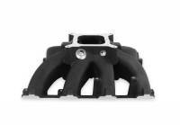 Holley - Holley 300-291Bk - Intake Manifold Ls3 Split Sgl-Pln Carb - Black - Image 1