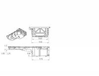 Holley - Holley 302-22 - Gm Gen V Lt Swap Oil Pan - Drag Race - As Cast With Turbo Oil Return - Image 2